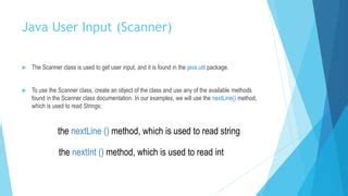 Image result for Java User Input Scanner