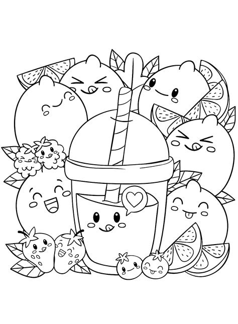 Kawaii Coloring Sheets Printable