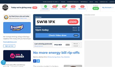 Free Postcode Lottery 的图像结果