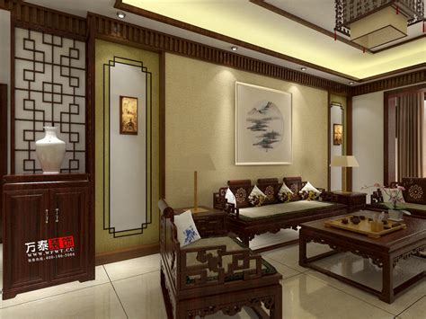 中式风格三居室138平米12万-中建国际港装修案例-北京房天下家居装修网