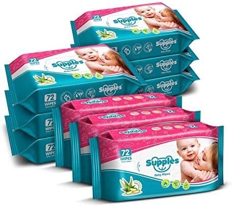 Mee Mee Soft Gentle Baby Wet Wipes (72 Wipes) Pack of 3 | Infused with ...
