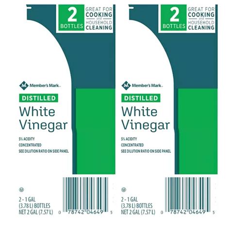 White Distilled Vinegar Gallon - 4 Pack - 4 Gallons - Walmart.com