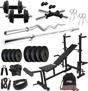 KRX 22 kg PVC COMBO 36 -SL Home Gym Combo Price in India - Buy KRX 22 ...