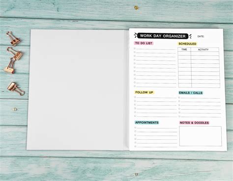 Buy Inkdotpot Work Day Schedule Planner,Personal Organizer- Home- and ...