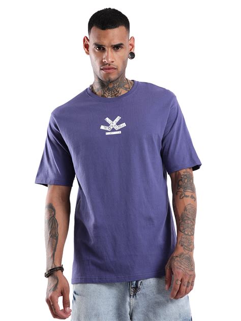 Stop Overthinking Purple Printed T-Shirt – Wrogn