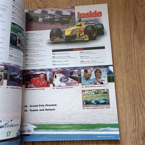 British Grand Prix '99 Silverstone Formula 1 Programme