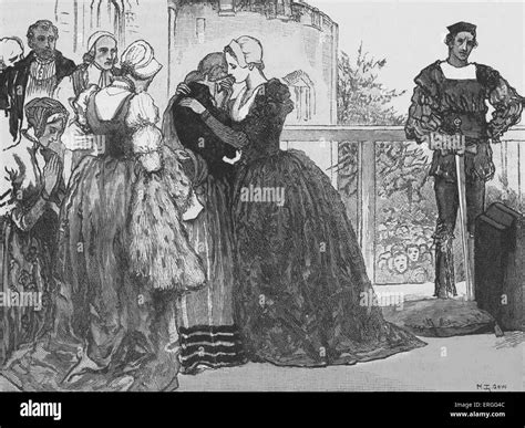 Ann Boleyn bidding fairwell to her ladies in waiting before her ...