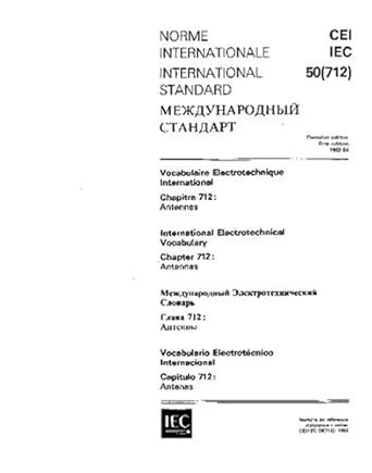 IEC 60050-712 Ed. 1.0 t:1992, International Electrotechnical Vocabulary ...