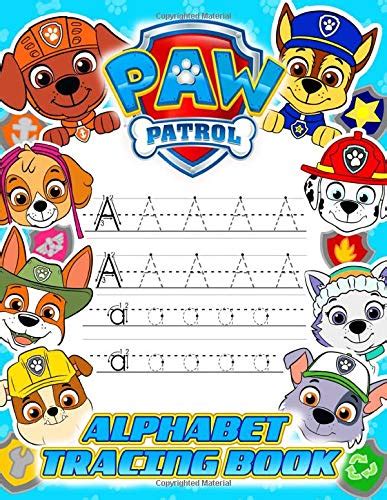 Buy Paw Patrol Alphabet Tracing Book: Paw Patrol Coloring Activity ...
