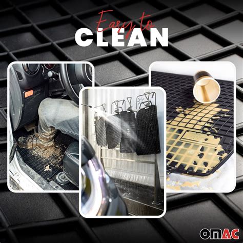 Audi A6 Floor Mats - Omac USA - El Toro Rubber - Black - '11-'18, 1115484