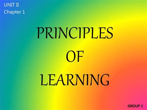 Principles of Learning 的图像结果