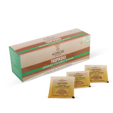 Buy KoKos Natural Coconut Sugar Sachets - 25 x 5 Gm Sachets, Low ...