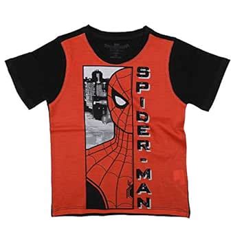 Marvel Spiderman by Wear Your Mind Boy's Plain Regular T-Shirt (DSM0005 ...