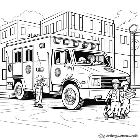 Ambulance Coloring Pages - Free & Printable!