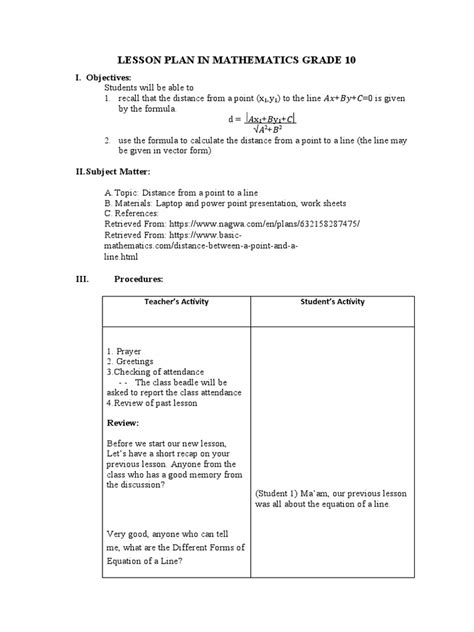Image result for Class 10 Lesson Plan for Students Chapter 1 Maths
