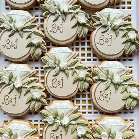 Bridal Shower Sugar Cookies, Wedding Shower Cookies, Decorated Wedding ...