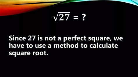 Estimating square root | PPTX