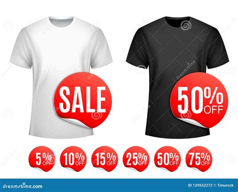 Men T-shirt Sale stock vector. Illustration of merchandise - 129552272