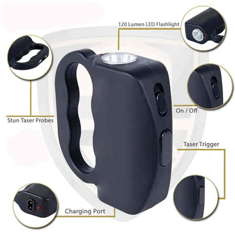 High Voltage Non-Lethal Protection: Blast Knuckles Stun Gun