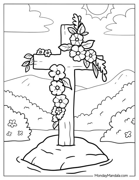 Coloring Pages Of Crosses With Wings Cross With Wings Images Free