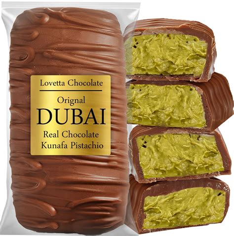 Amazon.com : Dubai Chocolate Bar Pistachio Knafeh - Luxury Rich Milk ...