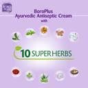 BOROPLUS Ayurvedic Antiseptic Cream with 10 super herbs and 24 hrs ...
