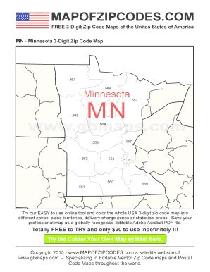 3 Digit Zip Code Map - Fill Online, Printable, Fillable, Blank | pdfFiller
