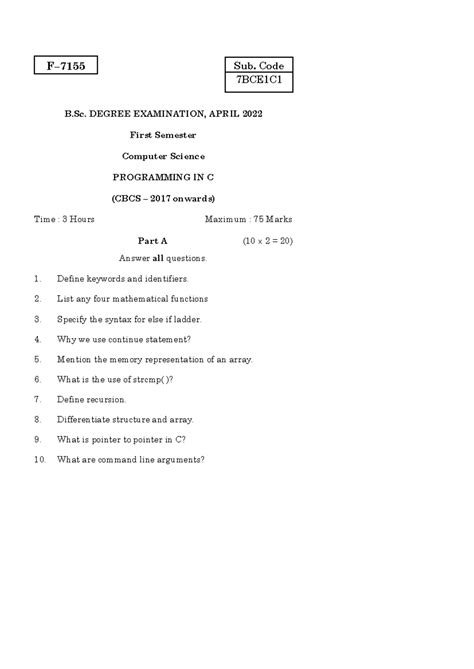 2022 April UG B.Sc. Computer Science B.Sc. Computer Science - F– B ...