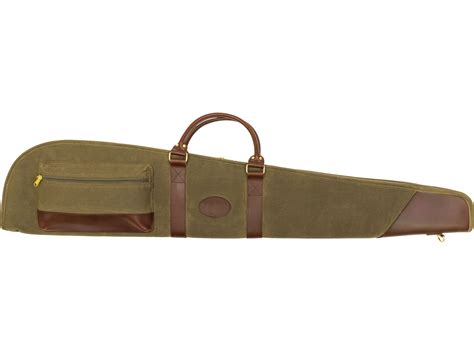 MidwayUSA Waxed Canvas Shotgun Case 54 Olive Brown