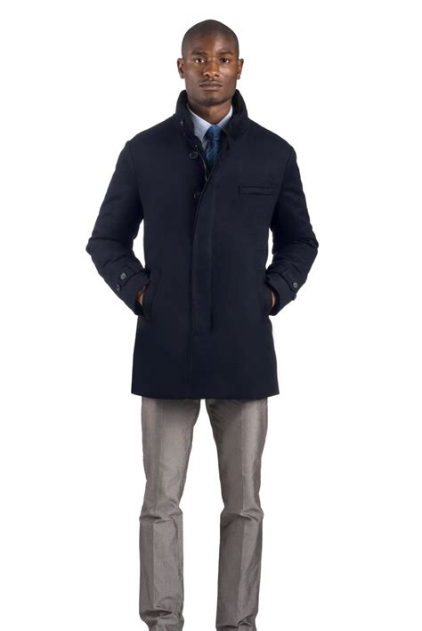 Pure Cashmere Car Coat, Navy | Warm wool coat, Car coat, Cashmere overcoat