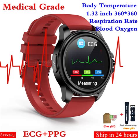 E89 Smart Watch Men Ai Medical Ecg Ppg Hrv Heart Rate Monitor Body Temperature Blood Pressure ...