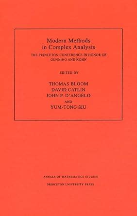 Buy Modern Methods in Complex Analysis – the Princeton Conference in ...