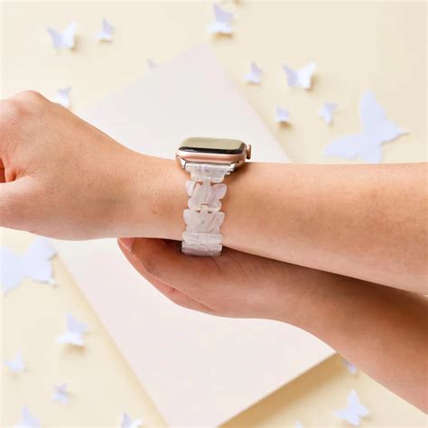 HOLOGRAPHIC BUTTERFLY APPLE WATCH STRAP – Blossom Cases India