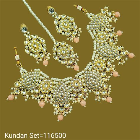 Padmawati Bangles Kundan Stone Gold Plated Choker Necklace Set ...