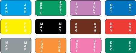 Image result for Monthly Color Code