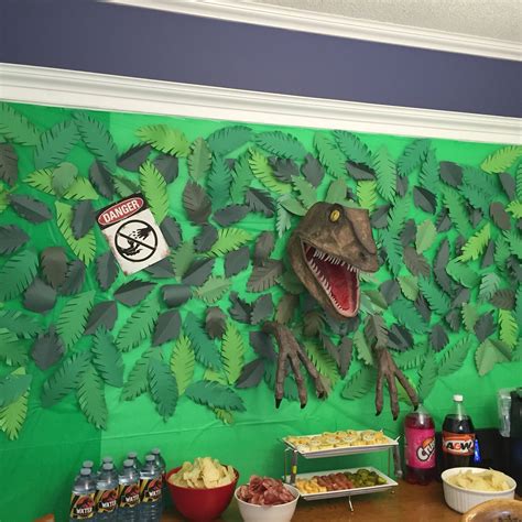 This is an amazing idea! Velociraptor peeking through the vegetation ...