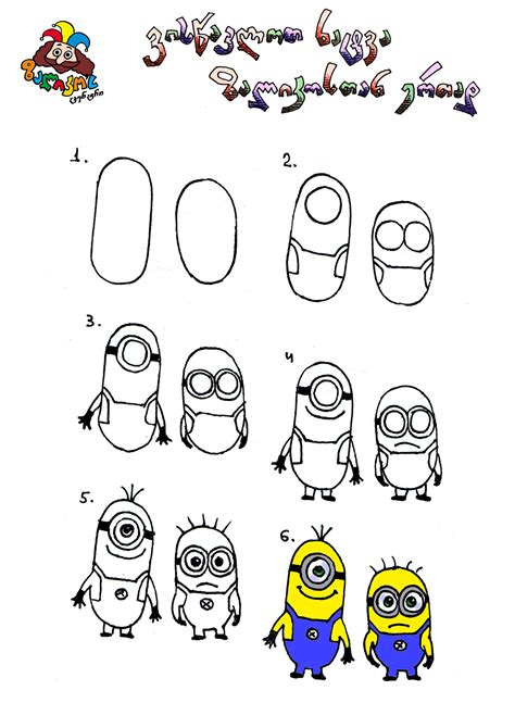 easy drawings minion