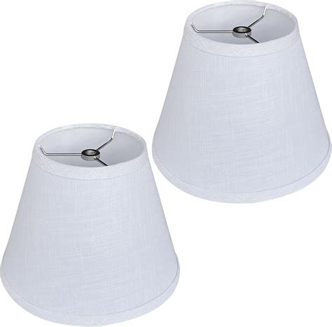 TOOTOO STAR Small White Lamp Shades Set of 2, Lampshade for table lamps ...