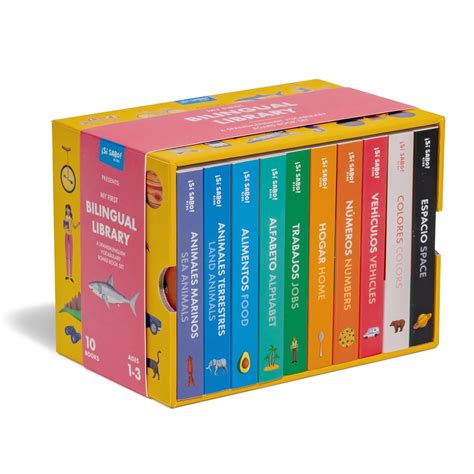 My First Bilingual Library: A Spanish-English Vocabulary Board Book Set of Colors, Numbers ...