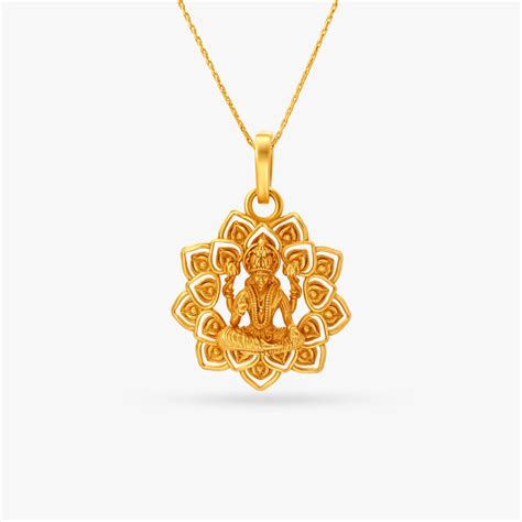 Blooming Goddess Lakshmi Pendant