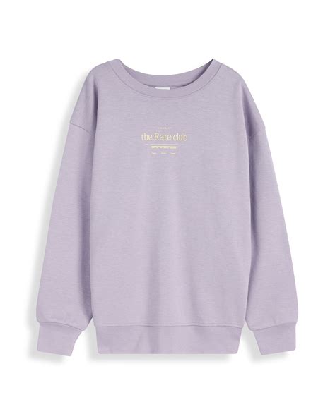 Rare Ones Kids Tamu Dusky Purple Cotton Full Sleeve Crew Neck Hd Print