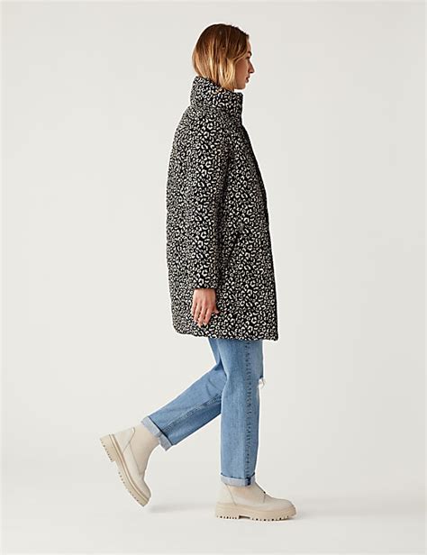 Buy Recycled Thermowarmth™ Animal Print Coat at Marks & Spencer