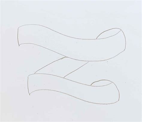 How to Draw a Ribbon Perfect For Adding Names - basicdraw.com