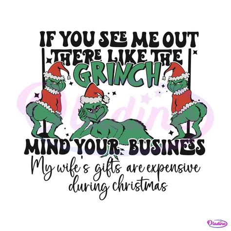 Retro Funny Christmas Grinch Quotes SVG Cutting File - Oladino