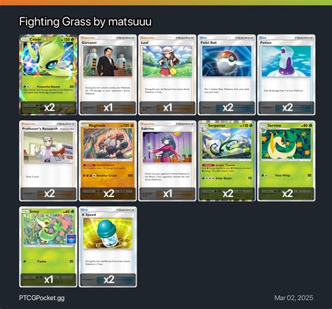 Fighting Grass by matsuuu - Pokémon TCG Pocket