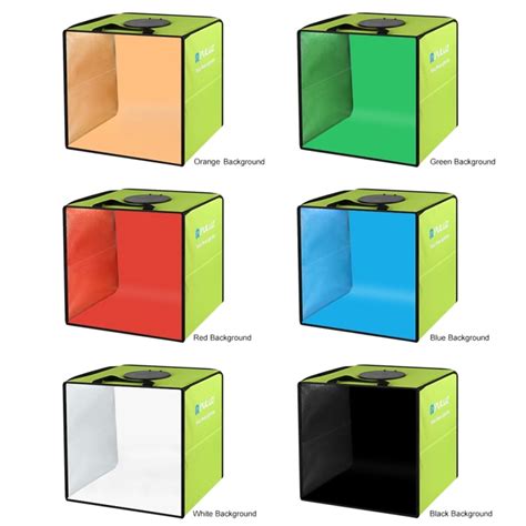 Buy PULUZ Lightbox Mini Photo Studio Light Box with 6 Color Backdrops ...