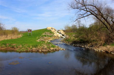 Waterfall Far View on the Military Ridge State Trail image - Free stock ...