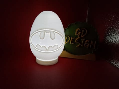 STL file Batman Easter Egg FILLABLE AND OR TEALIGHT 🥚・3D printer model ...