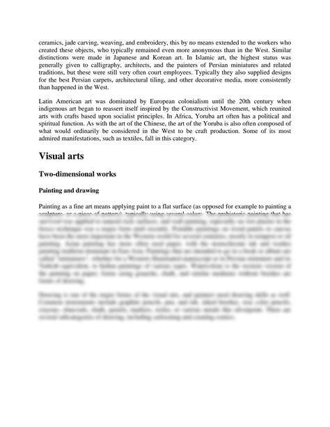 Fine Arts Definition at Ida Barrera blog