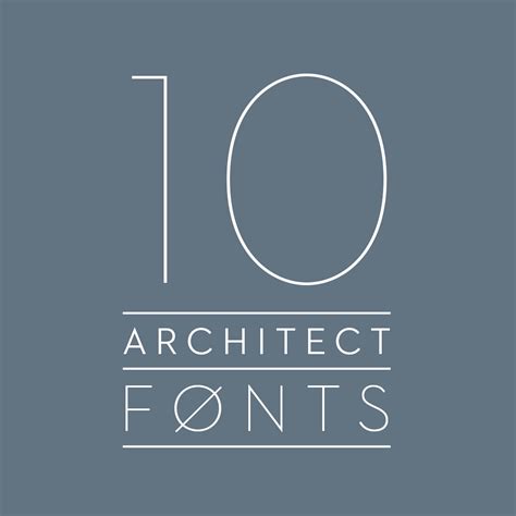 10 Architect Fonts | Ashley Cameron Design | Architectural font, Architect logo, Lettering fonts